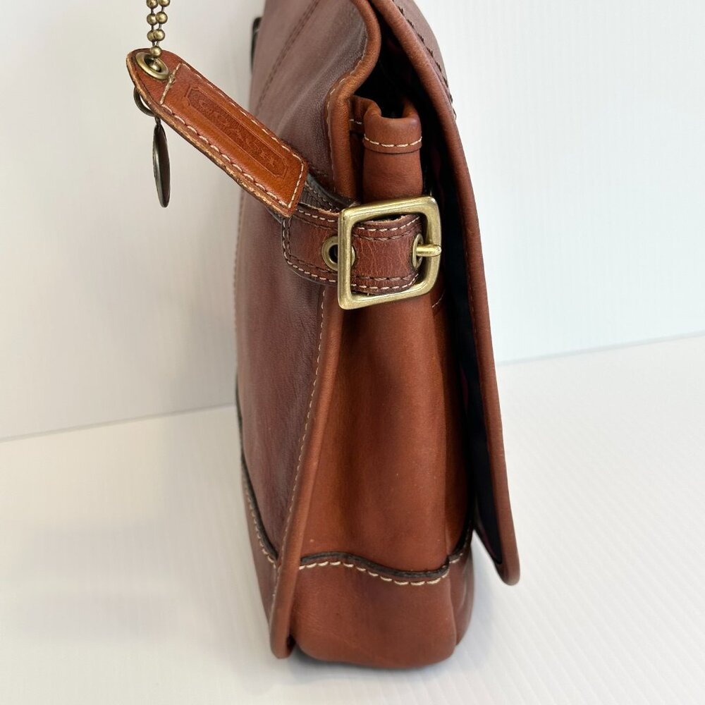 COACH 65th Anniversary Crescent Hippie Crossbody Whiskey Leather RARE - Picture 4 of 16